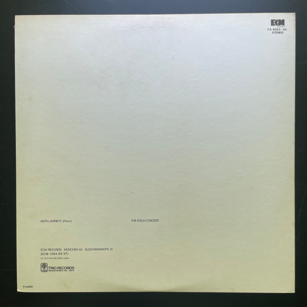 Keith Jarrett - The Köln Concert 2LP (Япония 1975г.)