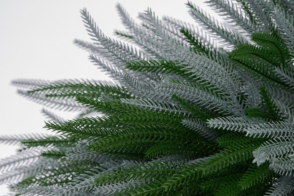 Искусственная Туя складчатая зелено-голубая (Литая хвоя) 55 см