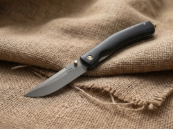 Складной нож "Гриф", сталь Х12МФ, рукоять черный мореный граб