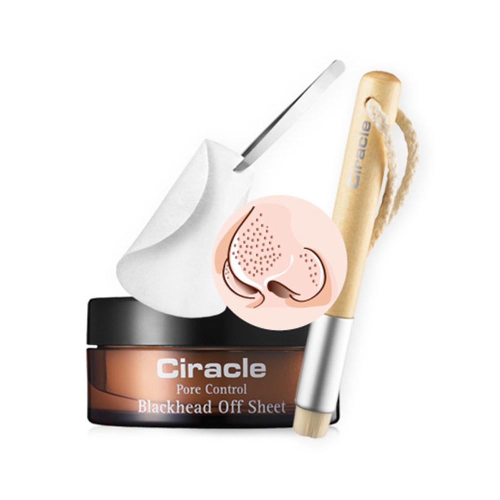 Cалфетки для удаления черных точек CIRACLE Pore Control Blackhead Off Sheet