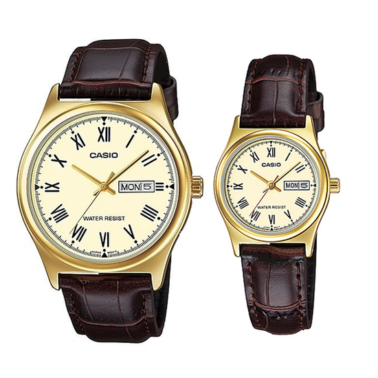 Парные часы Casio Standard: MTP-V006GL-9BUDF и LTP-V006GL-9BUDF