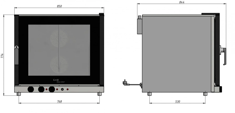 Печь конвекционная электрическая Grill Master ФЖШ/3 (22226)