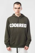 Худи Codered Base Hoodie Wide Summer Logo R Болотный/Белый принт CODERED