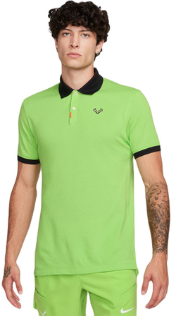 Мужское теннисное поло Nike Rafa Slim Polo - зеленый