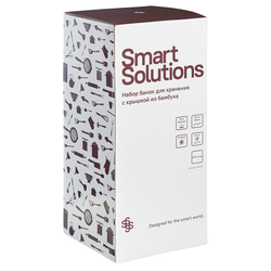 Набор банок для хранения с крышкой 3шт Smart Solutions