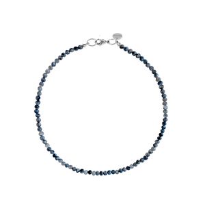 Колье из бусин камня ( grey jasper )