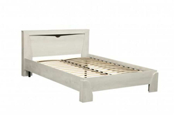 Кровать 33.09-01 Лючия 1400 с ортопедическим основанием Бетон пайн белый/венге