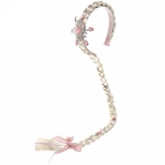 Ободок карнавальный с косичкой «Сияние бриллиантов», микс розовый/голубой