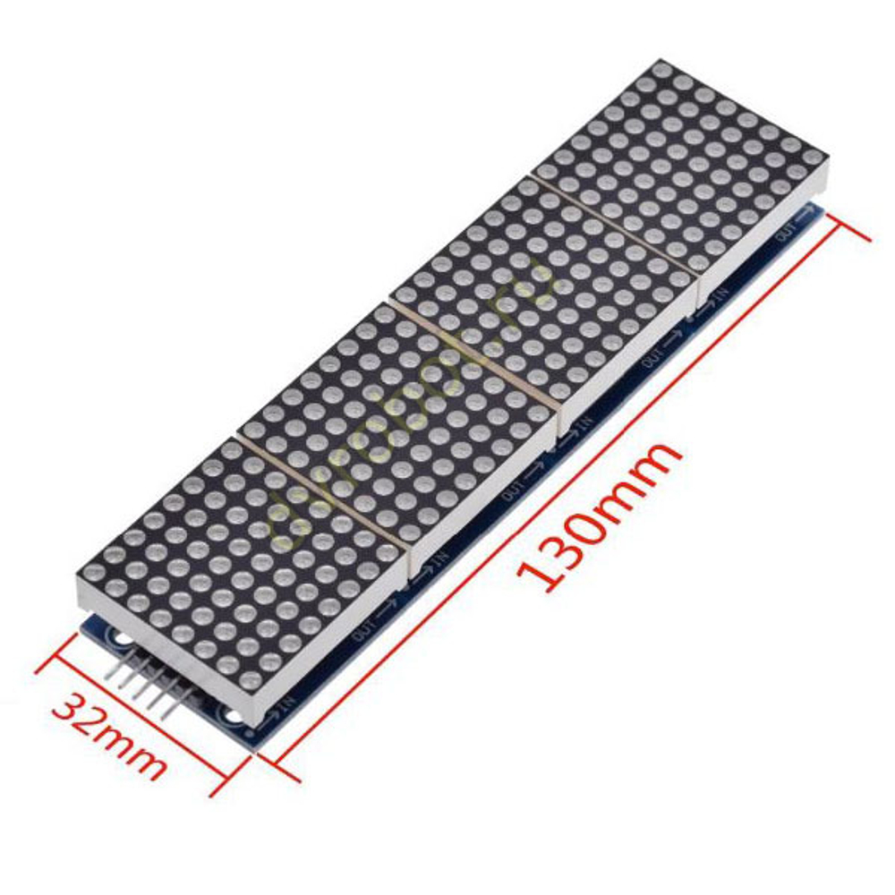 Матрица 32*8 MAX7219 - Зеленый