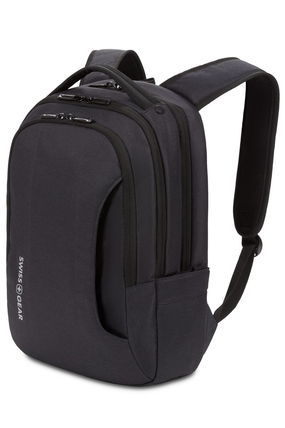 Фото городской швейцарский чёрный рюкзак 29х15х42,5 см (18,5л) с отделением для ноутбука 15" SWISSGEAR SAB54016195043