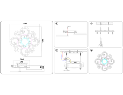 Ambrella Потолочный светодиодный светильник с пультом Original FA5146
