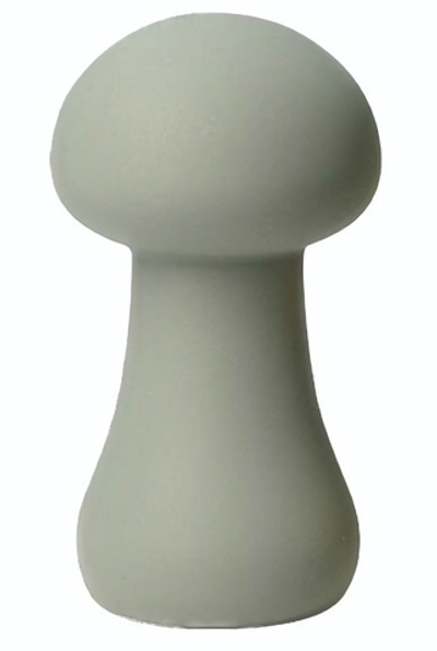 Зеленый перезаряжаемый клиторальный стимулятор-грибочек Mushroom (Цвет: зеленый)