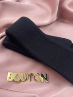 Подвяз трикотажный черный  0,84 м, ширина 4 см