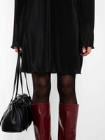 Платье Гофре (черное)