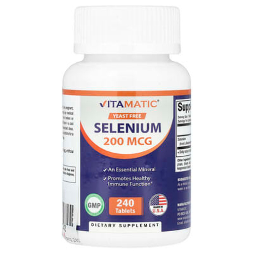 Vitamatic, Селен, 200 мкг, 240 таблеток