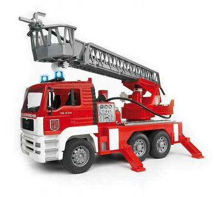 Игрушечный транспорт Bruder - Пожарная машина MAN TGA с выдвижной лестницей - Брудер 02771