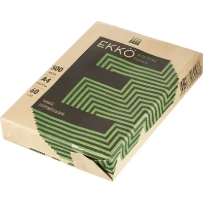 Бумага писчая Ekko (А4, 60 г/кв.м, белизна 60 % CIE, 500 листов)