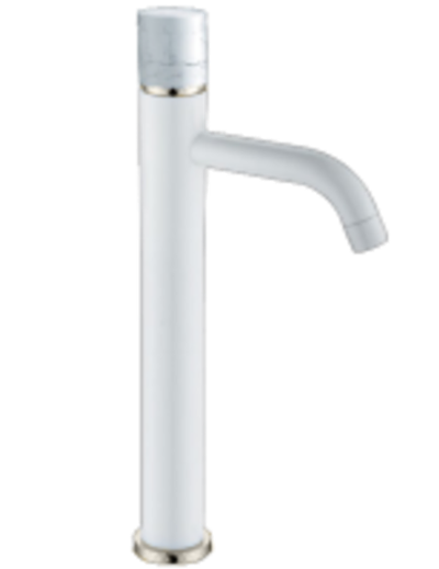 Смеситель для умывальника высокий Boheme STICK MRAMOR 122-W-MR-WHITE