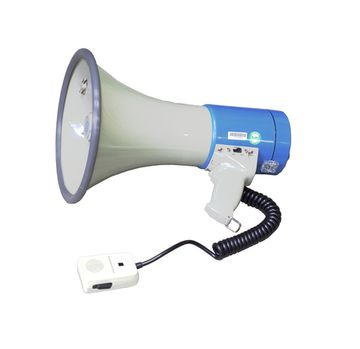 SHOW ER66S - Мегафон ручной 25 Вт, вынос.микрофон,сирена, 12 В, 8 батарей тип"С"вес 1,65 кг, пластик