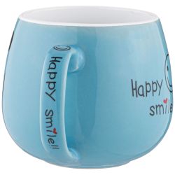 КРУЖКА КОЛЛЕКЦИЯ "ВЕСЕЛЫЙ СМАЙЛИК" 300 МЛ 9*8,2 СМ (КОР=48 ШТ.)