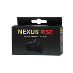 Черное эрекционное кольцо-слинг Nexus Rise (Цвет: черный)