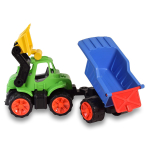 Пластмассовая игрушечная машина Toy Bibib "Большой Трактор с Прицепом" (65*19*23 см), сетка