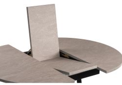 Деревянный стол Регна 100(130)х100х75 черный / бежевый