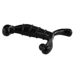 Чёрный стимулятор простаты с рёбрышками Constant Climax