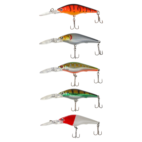 Воблер "Минноу Классик" тм AZOR FISHING, F, 5,7гр, 87мм, 1,0-1,5 м, 5 цветов