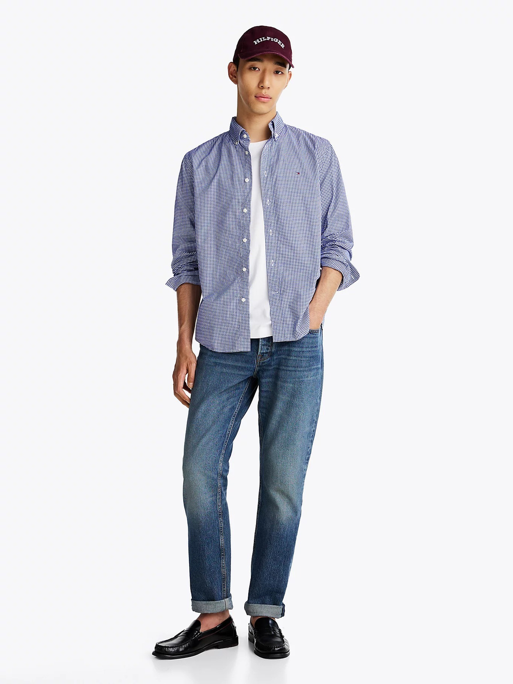 Рубашка мужская TOMMY HILFIGER FLEX POPLIN GINGHAM