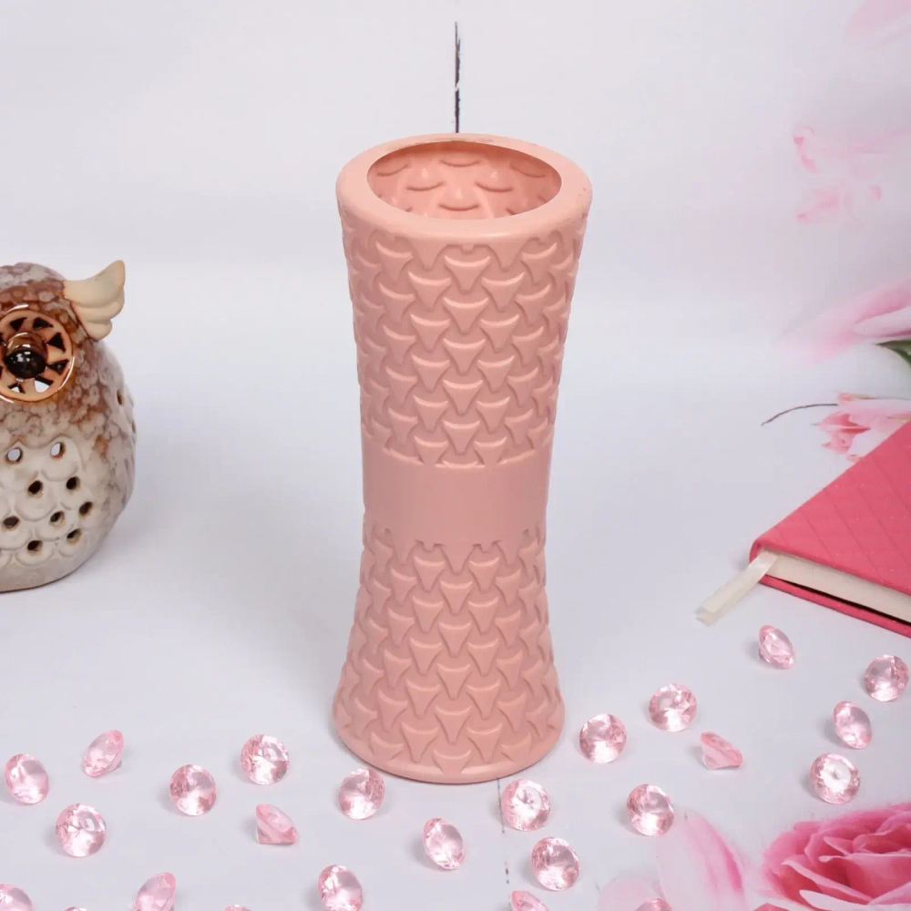 Ваза из пластика «Marlen-Эвелин» 1,4л 22,5*9см цвет розовый