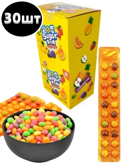 Жевательные конфеты Фруктовый Микс вкусов 13 г * 30 шт