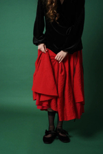 Юбка асимметричная двухслойная "Аленький цветочек"