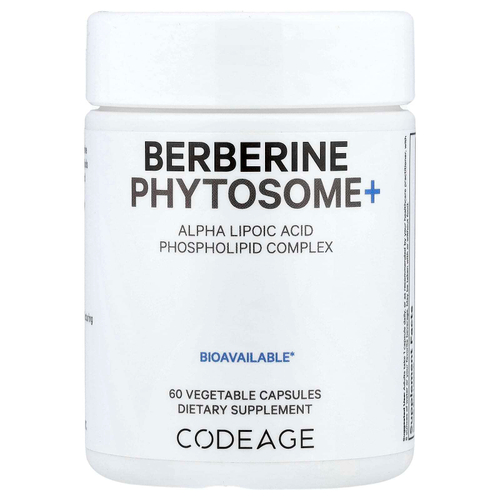 Codeage, берберин и фитосома+, 60 капсул
