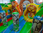Коммерческий надувной батут «Приключение в мире животных», 8*4*5 м.