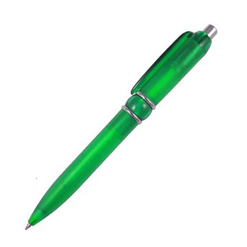Ручка синяя, Цвет корпуса зелёный