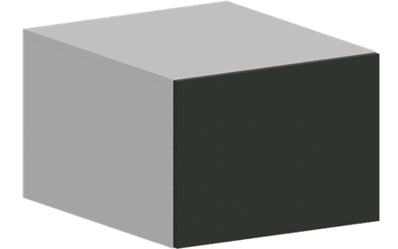 Кухня Модуль ШВГ 510 Белый / Насыщенно-зеленый