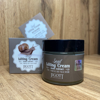 Крем для лица Jigott Lifting Cream Snail Extract Лифтинг эффект с муцином улитки 70 мл