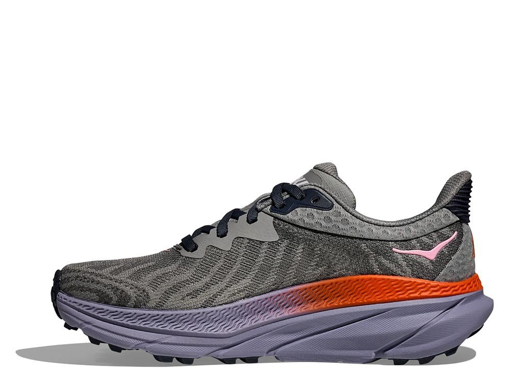 Кроссовки для бега женские Hoka Challenger 7 ATR Серо-Фиолетовые