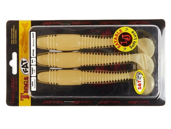 Виброхвосты съедобные LJ Pro Series TIOGA FAT 5.8in (14,7 см), цв. 033, 3 шт.