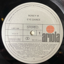 Винтажная виниловая пластинка LP Boney M. Eye Dance (Spain 1985) Young, Free And Single