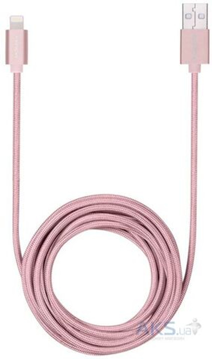 USB cable Lightning 3m (scien) pink