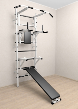 Шведская стенка Sv Sport усиленная 607 (Турник стандарт/Брусья/Стойка/Скамья)