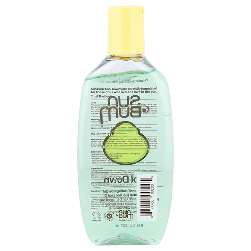 Sun Bum, Cool Down, увлажняющий гель после загара премиального качества, 237 мл (8 жидк. унций)