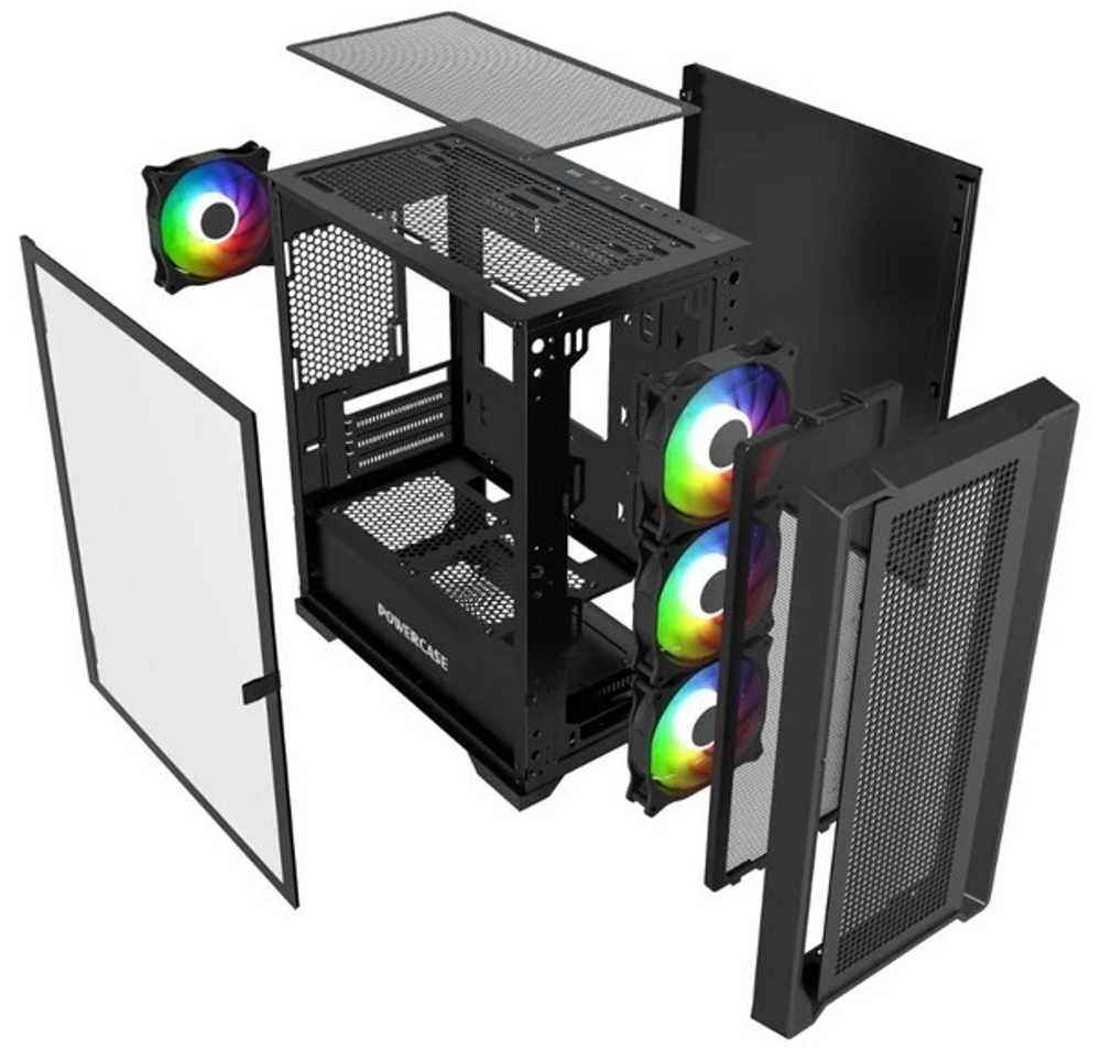 Корпус mATX Powercase Alisio Micro X4B V2 LE