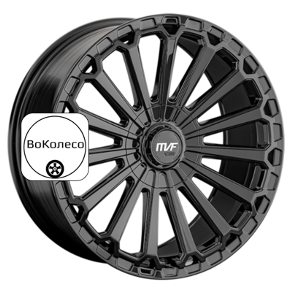 9x18/6x139,7 ET15 D106,1 RC80 BK (конус, Колпак+лого) LS FlowForming