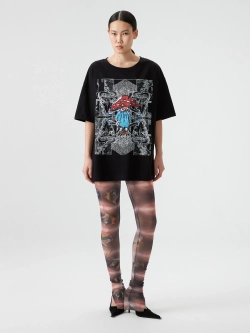 Леггинсы из сетки с принтом "Анна" OLA OLA