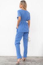 Костюм брючный (голубой) К11-81/6 Nikol