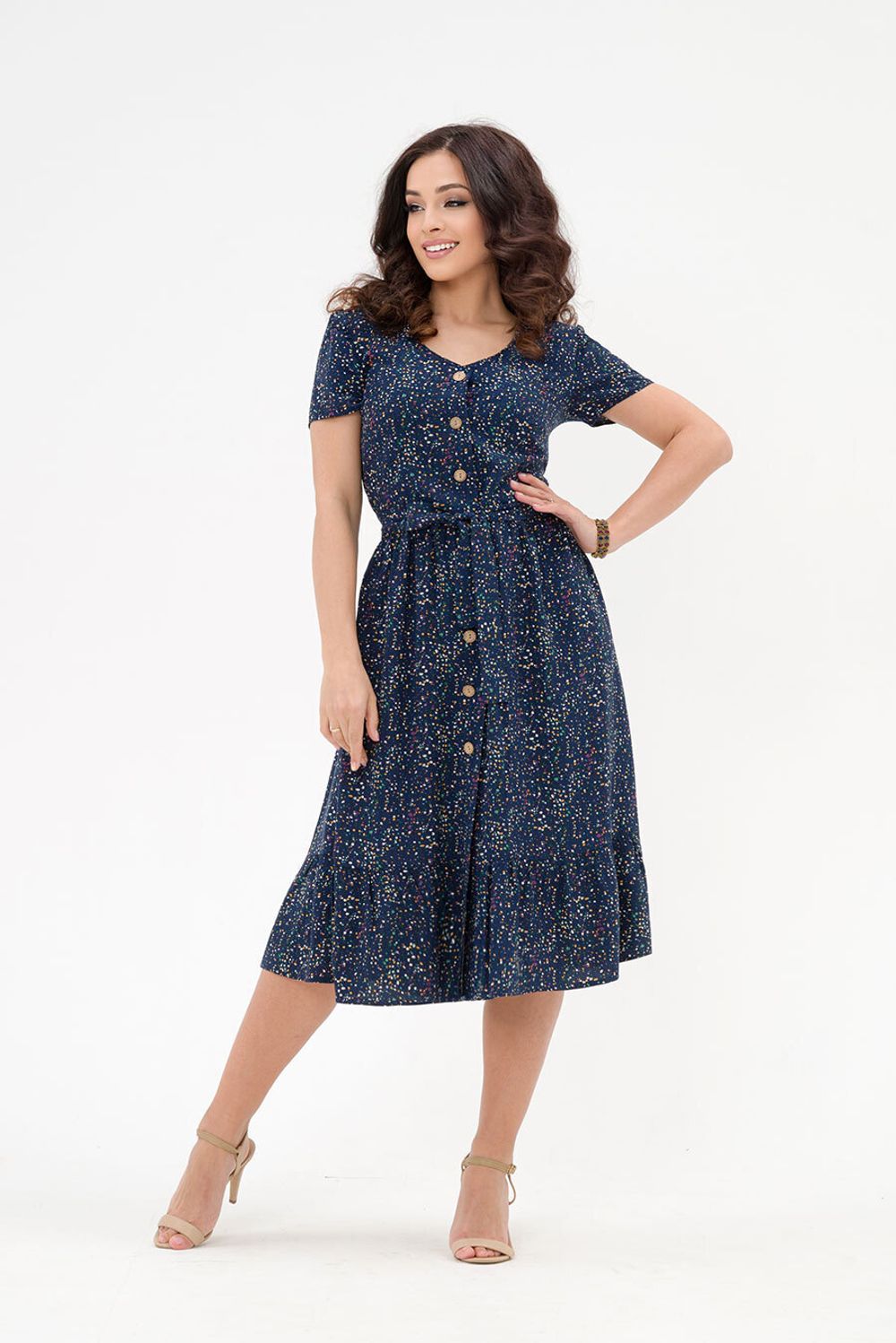 Платье Лея (46-52) Serenada синий (Акция)