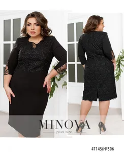 Платье 506-Черный Minova